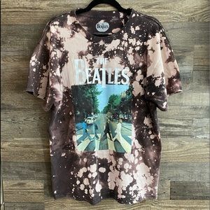 Reworked Bleached The Beatles T-shirt
